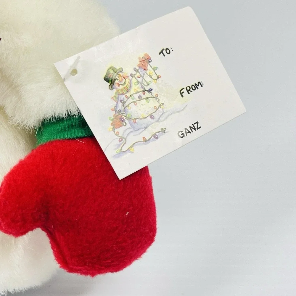 Vtg‎ 1998 Mr. Mitts Snowman Christmas Tree Topper Plush Stuffed Top Hat w/ Tags